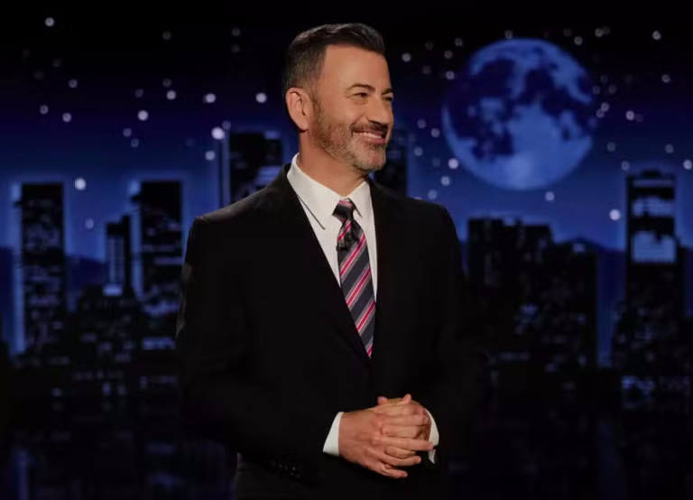 O apresentador de TV Jimmy Kimmel — Foto: Randy Holmes/ABC/Divulgação