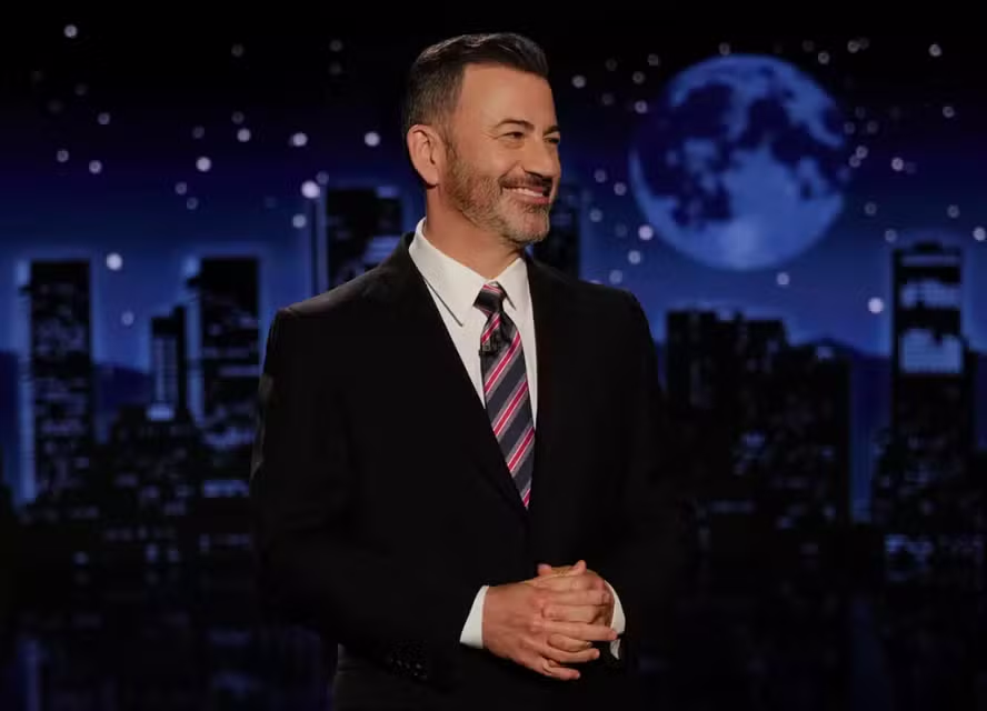 O apresentador de TV Jimmy Kimmel — Foto: Randy Holmes/ABC/Divulgação